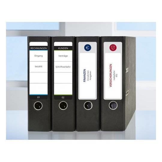 Avery L4761-100 självhäftande etiketter Rundad rektangel Permanent Vit 400 styck