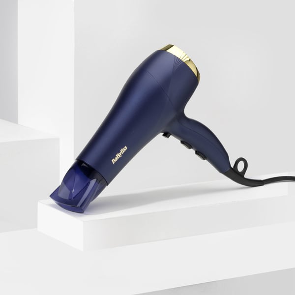 Miniatyrbild 8 av 8: BaByliss Midnight Luxe 2300 hårfön 2300 W Blå, Guld