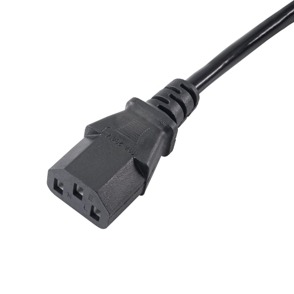 Akyga AK PC di 03 A verlaengerungs Stromkabel, 1,8 m per PC, stampante, Schermi NERO Sort IEC C13