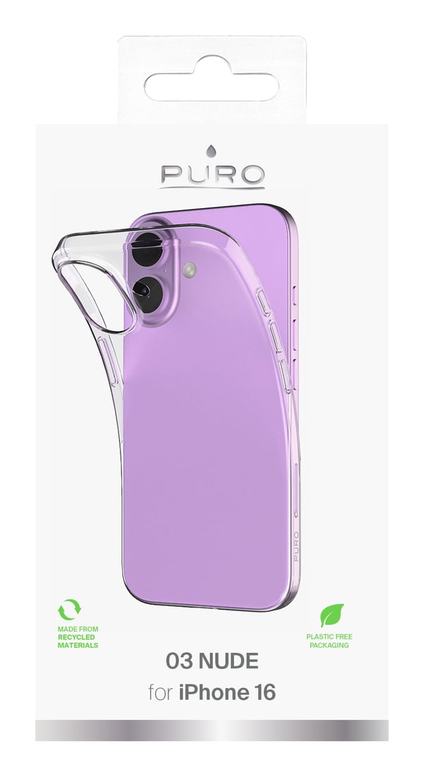 Miniatyrbillede 2 af 4: PURO 0.3 Nude mobiltelefon etui 15,5 cm (6.1") Cover Transparent