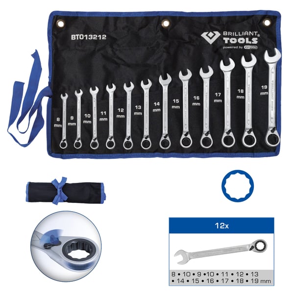 Miniatyrbild 1 av 18: Brilliant Tools BT013212 blocknyckel