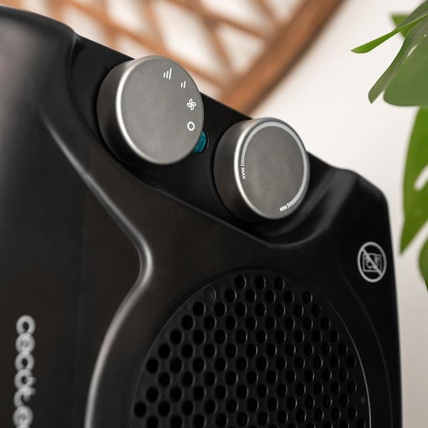 Cecotec ReadyWarm 2000 Max Dual inomhus Svart 2000 W Elektrisk värmefläkt