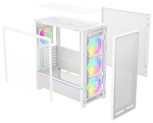 Ocypus Delta C70 ARGB Midi Tower Valkoinen