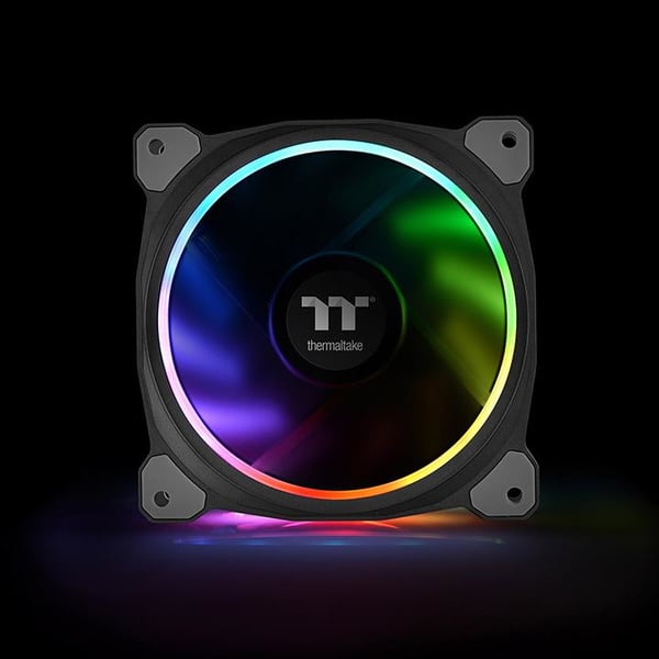 Thermaltake CL-F076-PL12SW-A Computerkølesystem Computerkabinet Ventilator 12 cm Sort