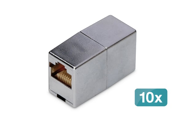 DIGITUS CAT 5e, Klasse D, RJ45 Modulært Koblingsstykke - 10 stk.