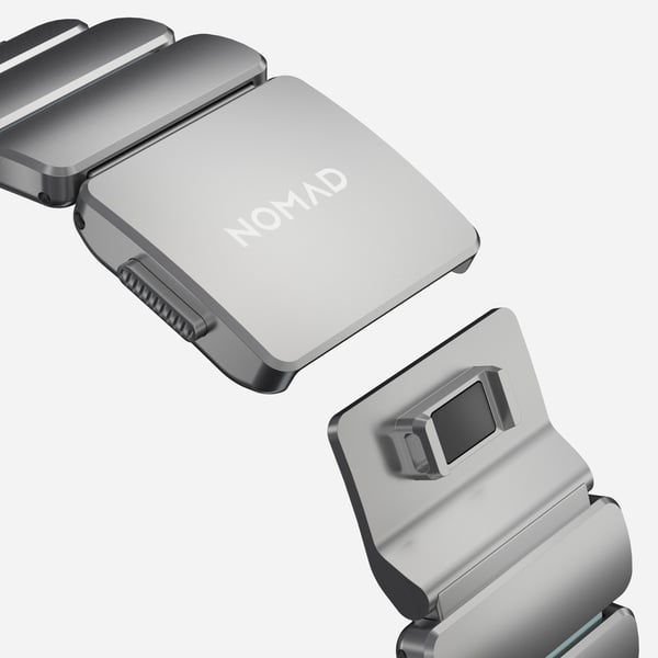 Nomad NM009902858 Smart bærbart (wearable) tilbehør Band Naturlig Titanium