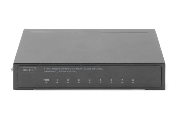 Digitus DN-80066 nätverksswitchar Ohanterad Gigabit Ethernet (10/100/1000) Svart