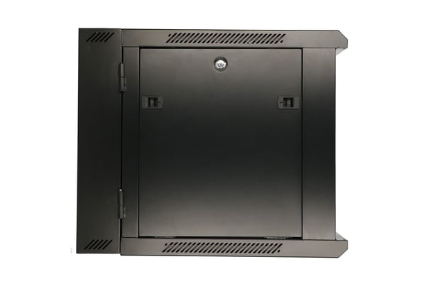 Extralink 6U 600X600 AZH WALL-MOUNTED RACKMOUNT CABINET SWING TYPE BLACK Väggmonterad rack Svart