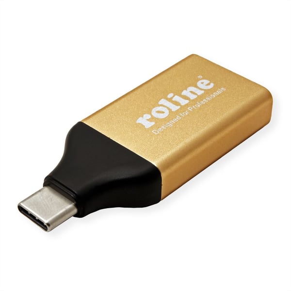 ROLINE 12.03.3232 USB grafisk adapter 4096 x 2560 pixel Guld