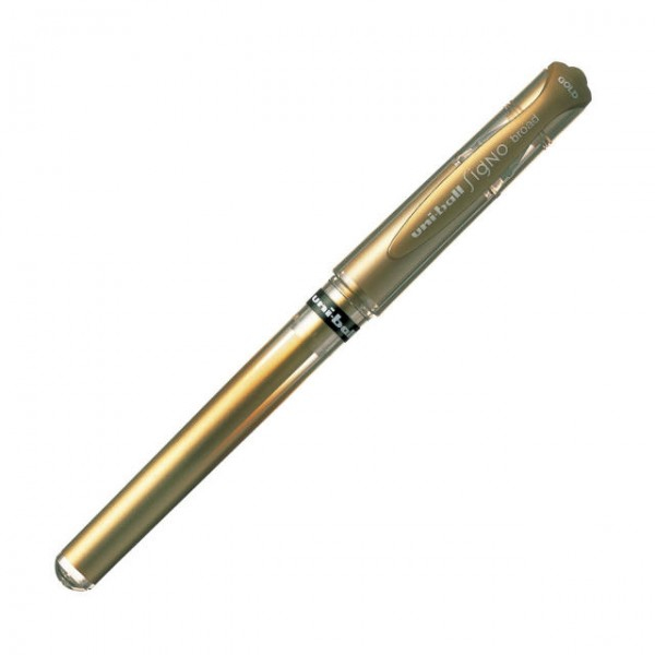 Uni-Ball Signo UM-153 Broad Lukket gelepen Guld 12 stk