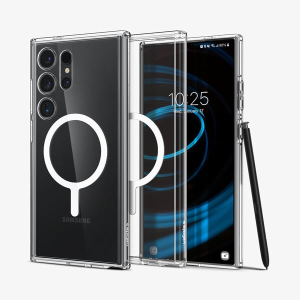 Spigen Ultra Hybrid Metal Ring matkapuhelimen suojakotelo 17,3 cm (6.8") Suojus Läpinäkyvä