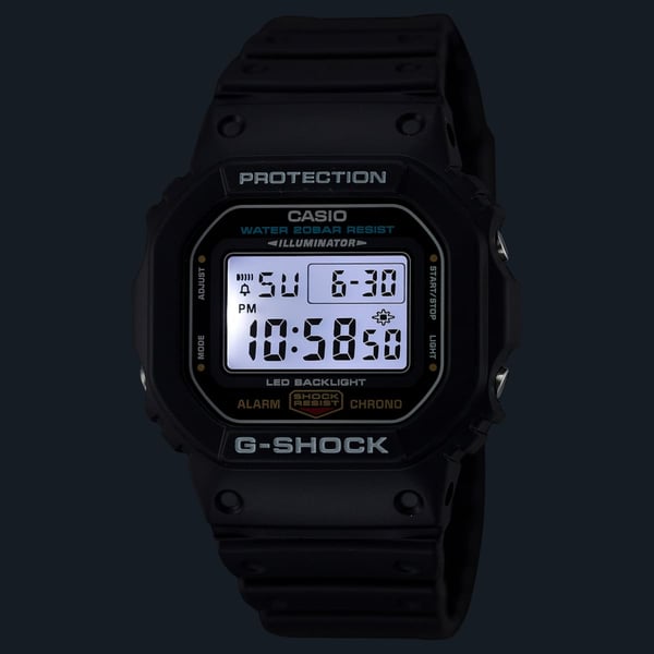 Miniatyrbillede 4 af 8: Casio G-Shock DW-5600UE-1 Armbåndsur Kvarts Sort