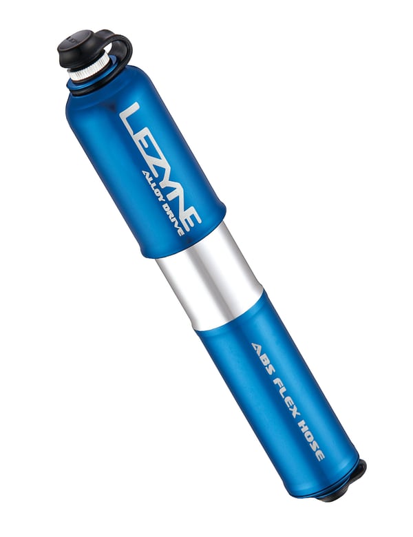 Lezyne Alloy Drive Blå, Sølv Hånd luftpumpe