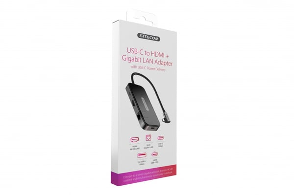 Pikkukuva 7 / 7: Sitecom CN-394 kannettavien tietokoneiden telakka ja porttitoistin USB 3.2 Gen 2 (3.1 Gen 2) Type-C Musta
