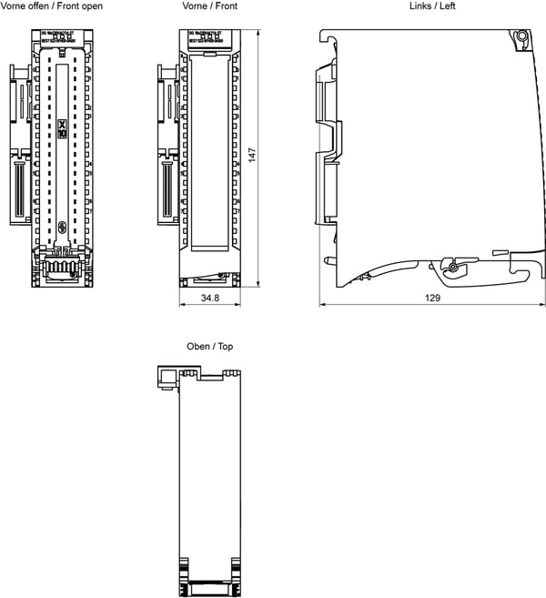 Siemens 6ES7522-5FH00-0AB0 6ES75225FH000AB0 SPS-Digitalausgabemodul