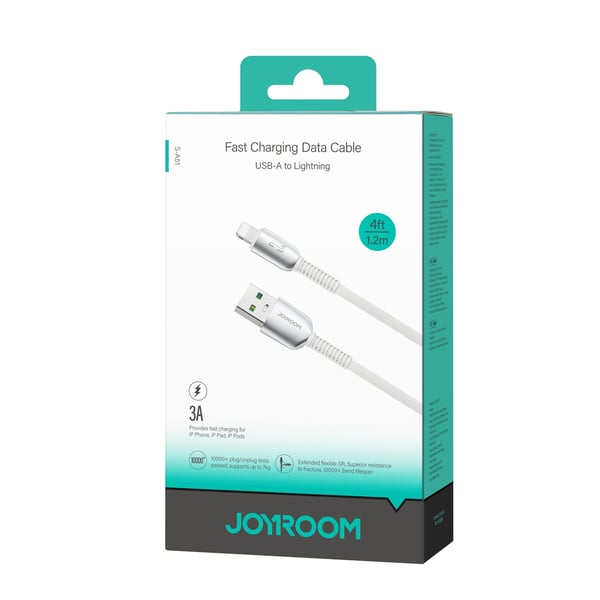 JOYROOM S-A51 A-L Lightning kabel 1,2 m Grå