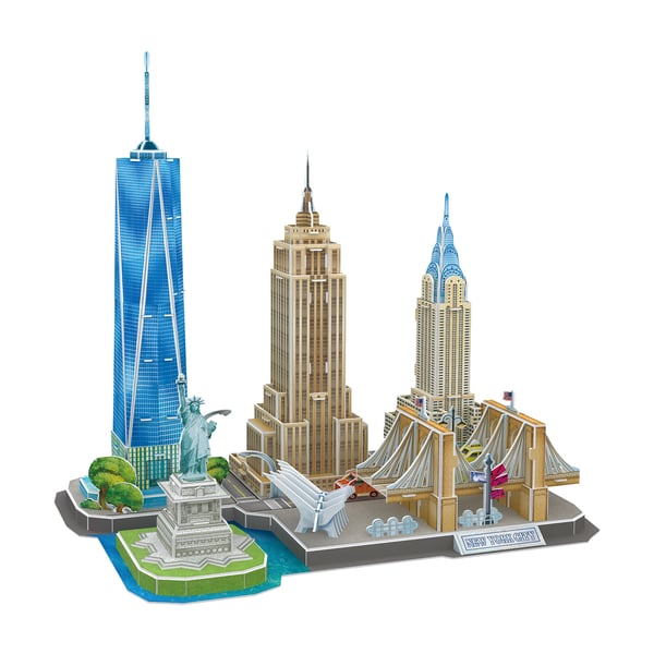 Miniatyrbillede 2 af 3: CubicFun MC255h 3D puslespil 123 stk Bygninger