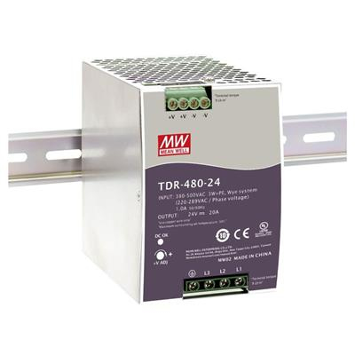 MEAN WELL TDR-480-24 strømadapter og vekselret 480 W