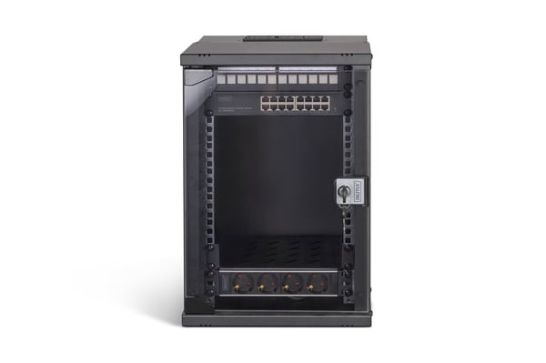 Digitus DN-49103-SET stativ 9U Vægmonteret stativ Sort