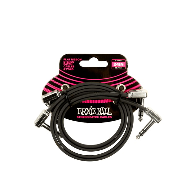 Ernie Ball P06406 lydkabel 0,6 m 6.35mm Sort