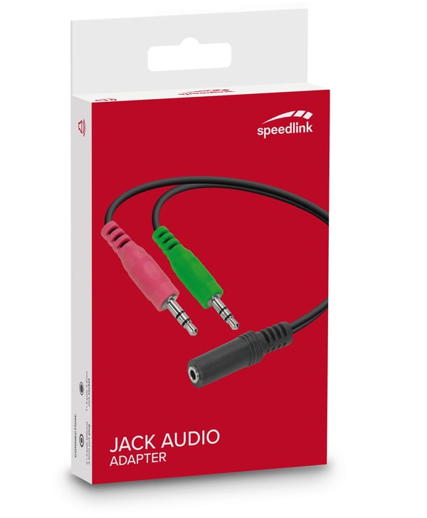Miniatyrbillede 2 af 3: SPEEDLINK SL-170305-BK lydkabel 2 x 3.5mm 3.5mm Sort