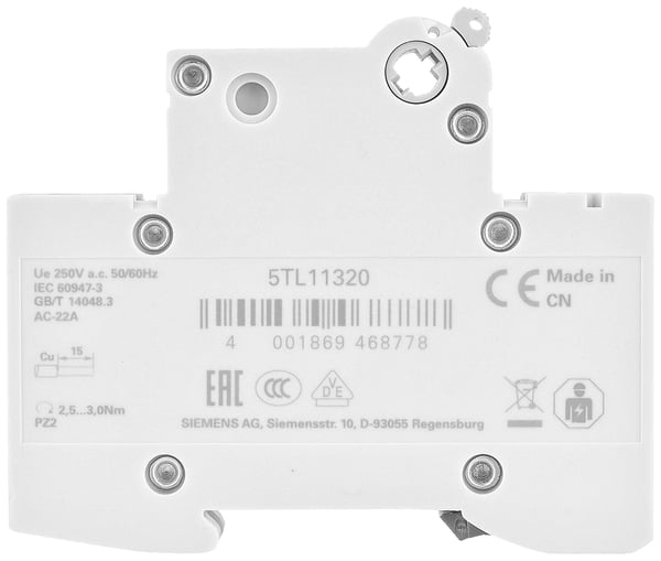 Siemens 5TL1132-0 kredsløbsafbryder 1P