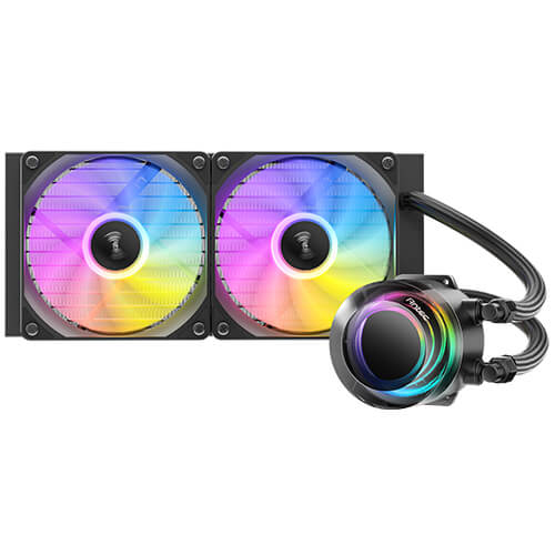 Miniatyrbild 8 av 11: Antec Vortex Lum 240 ARGB Processor Vätskekylningskit 12 cm Svart