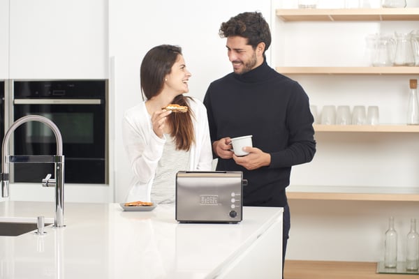 Black & Decker BXTO900E brödrostar 7 2 skivor 900 W Svart, Rostfritt stål