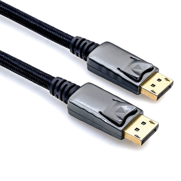 ROLINE 11.04.5882 DisplayPort kabel 3 m Sort, Metallic