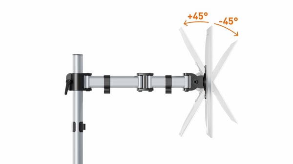 Durable 509423 monitorin kiinnike ja jalusta 68,6 cm (27") Seinä Hopea