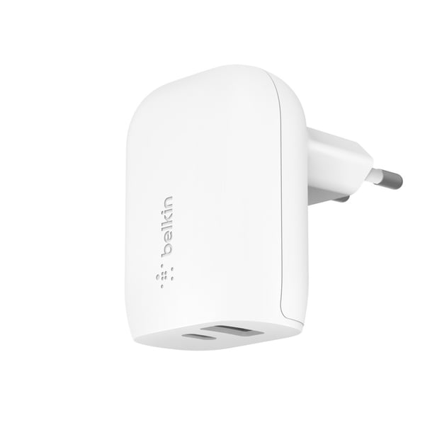 Miniatyrbillede 1 af 5: Belkin BoostCharge - Strømforsyning - 37 Watt - PD 3.0 - 2 udgangsporte (USB, 24-pin USB-C)
