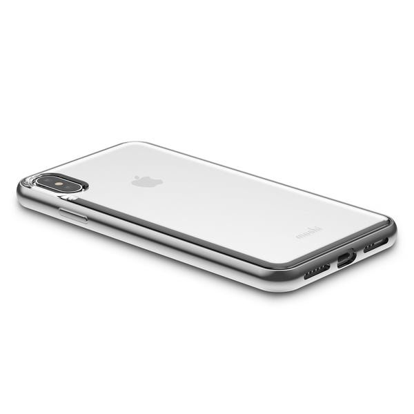 Moshi Vitros mobiltelefon etui Ramme Sølv, Transparent