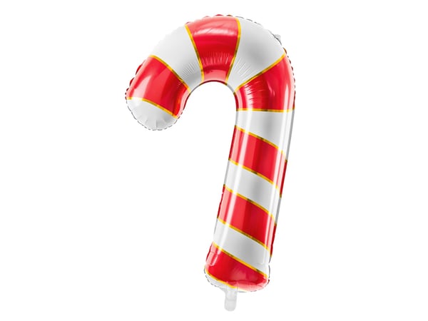 PartyDeco Folieballong Polkagris, 50x82cm, röd one size