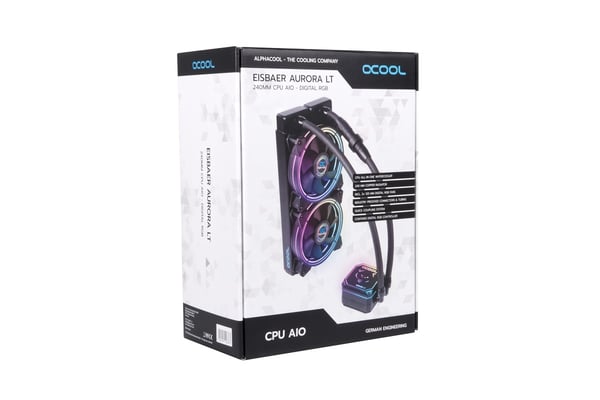 Miniatyrbild 6 av 10: Alphacool Eisbaer Aurora LT240 Processor Allt-i-ett vätskekylare 12 cm Svart 1 styck