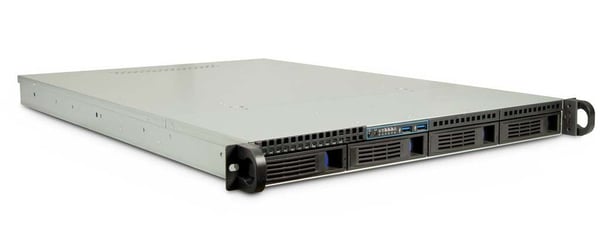 Inter-Tech IPC 1U-1404 Stativ Sort, Rustfrit stål