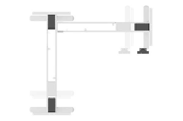 Miniatyrbild 4 av 8: Digitus DA-90453 stativ till ståskrivbord Elektrisk 3 ben Vit