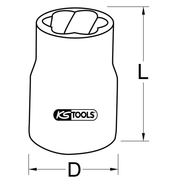 Miniatyrbillede 2 af 2: KS Tools 913.3869 impakt kontakt Krafttop