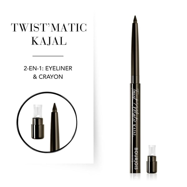 Bourjois Twist Kajal ögonpenna 1 ml Kräm 02 Brown W'oud