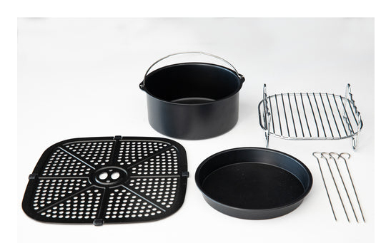 GASTRONOMA 18290007 frituregryde Enkelt 8 L Enkeltstående 1800 W Varmluftsteger Sort, Rustfrit stål