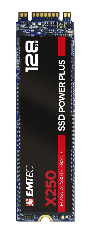 Miniatyrbillede 5 af 5: Emtec X250 128 GB M.2 Serial ATA III 3D NAND