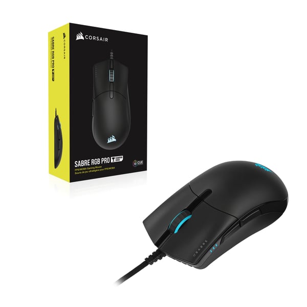 Pikkukuva 20 / 20: Corsair SABRE RGB PRO hiiri Pelaaminen Oikeakätinen USB A-tyyppi Optinen 18000 DPI