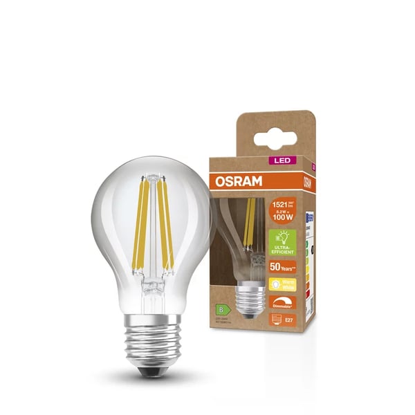 Miniatyrbillede 4 af 4: Osram AC45260 LED-lampe Varm hvid 2700 K 8,2 W E27 B