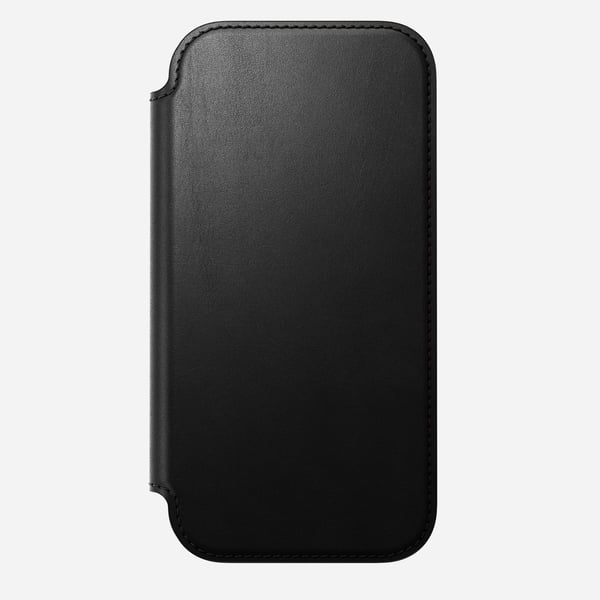 Nomad Modern Leather Folio matkapuhelimen suojakotelo 16 cm (6.3") Folio-kotelo Musta