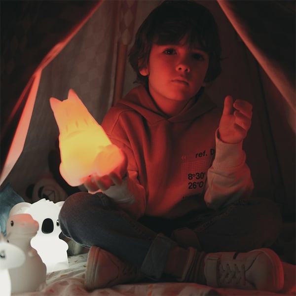 Miniatyrbillede 7 af 9: KIDYWOLF KIDYNIGHT natlys til baby Fritstående Hvid LED