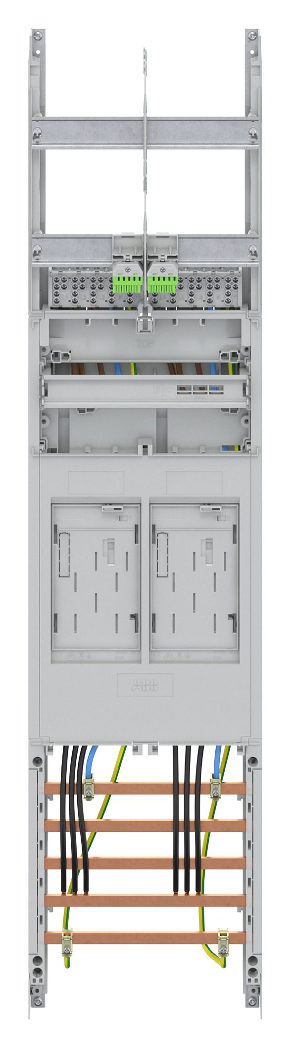 Miniatyrbillede 3 af 3: ABB STRIEBEL & JOHN BF17B2 elektrisk skab Plast IP2XC
