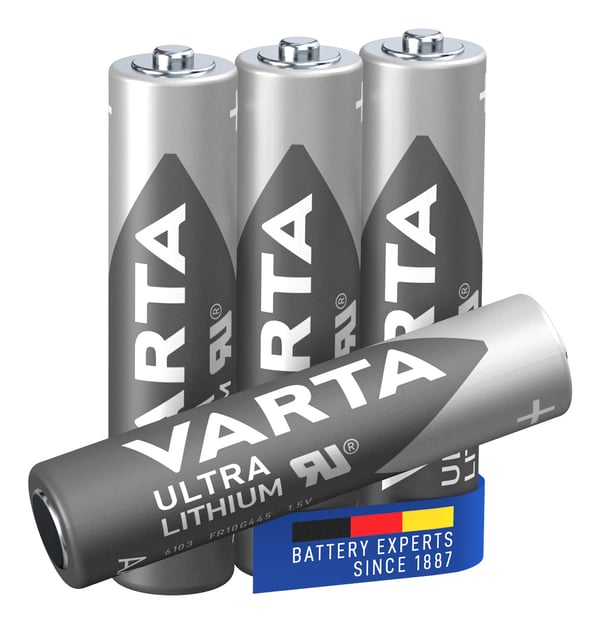 Miniatyrbillede 4 af 4: Varta 4x AAA Lithium Engangsbatteri