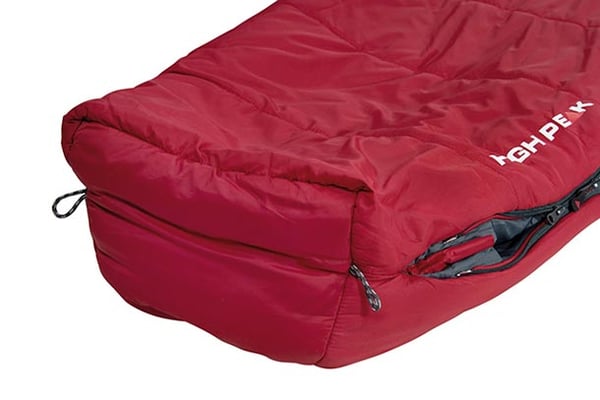 High Peak Hyperion 1M Muumiopussi Nailon Harmaa, Punainen