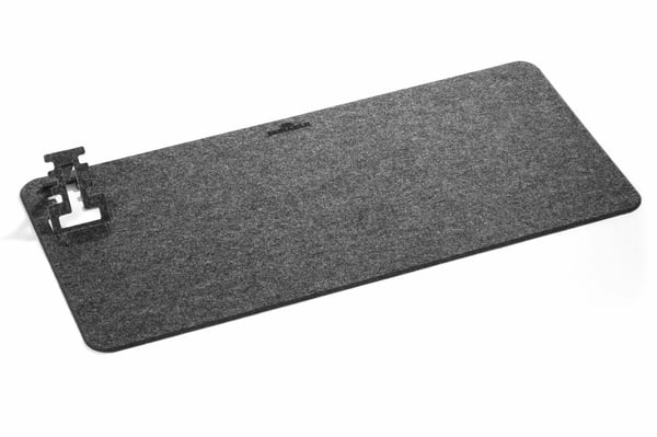 Durable 708158 skrivbordsunderlägg PET-filt Kol