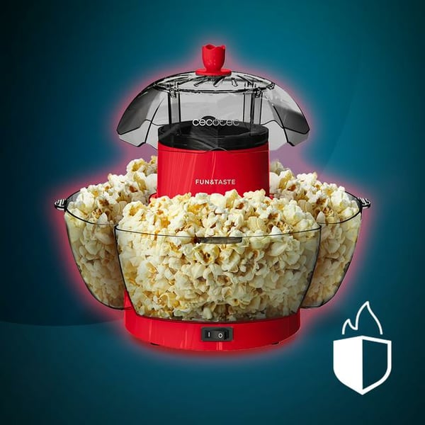 Cecotec Fun&Taste P'Corn Lotus popcornmaskine Rød 18 L 2 min. 1200 W