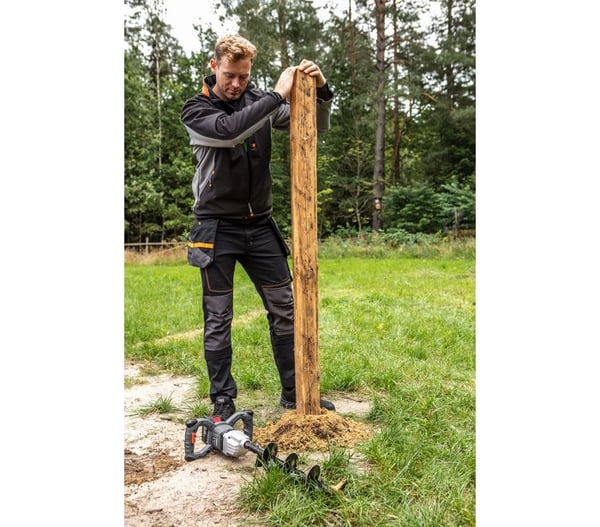Graphite 58G084 Kraftdrevet jordbor 650 rpm Batteri 2,8 kg